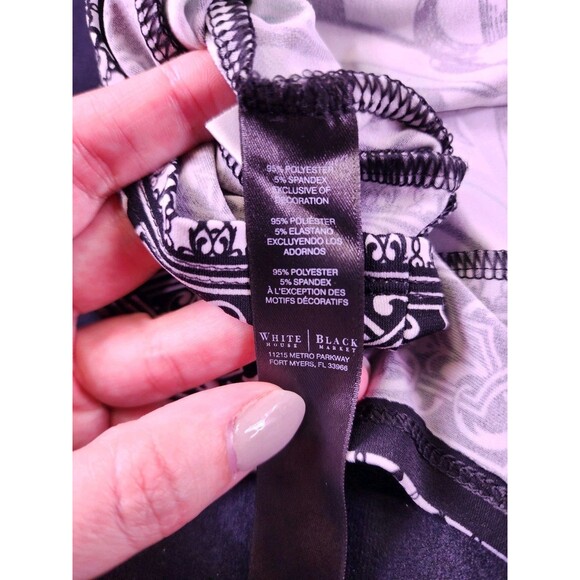 White House Black Market L Multicolor Beaded Knit Sleeveless V-Neck Tank Top - Picture 6 of 6